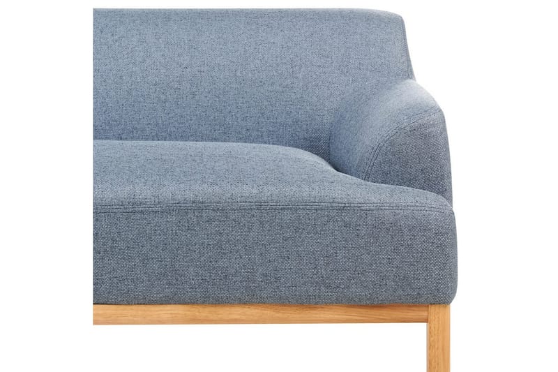 Hörnsoffa Beliani Sosjo Beige, ljust trä, Högervänd blue||Light colored wood Left-faced - Møbler - Sofaer - Sofa med chaiselong