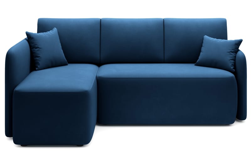 Hadson 3-personers Sofa med Chaiselong, Blå
