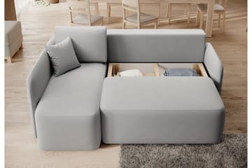 Hadson 3-personers Sofa med Chaiselong - Grå - Møbler - Sofaer - Sofa med chaiselong