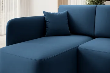 Hadson 3-personers Sofa med Chaiselong - Blå - Møbler - Sofaer - Sofa med chaiselong