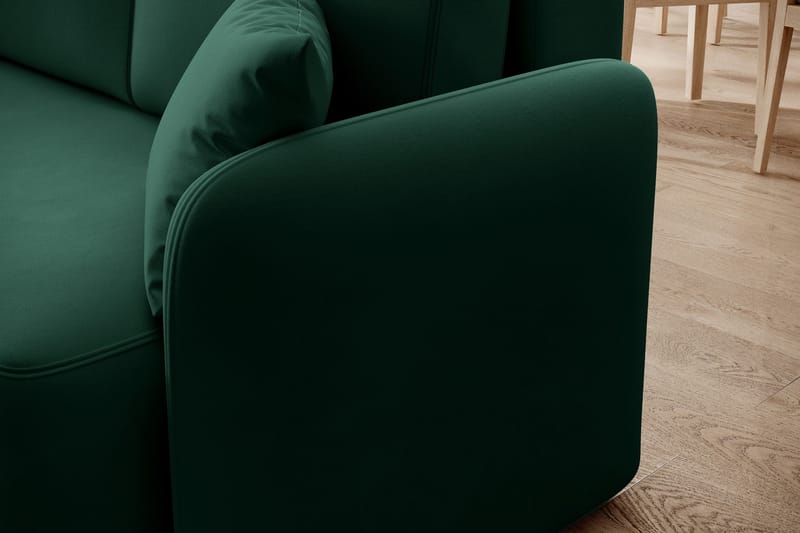 Hadson 3-personers Sofa med Chaiselong - Grøn - Møbler - Sofaer - Sofa med chaiselong