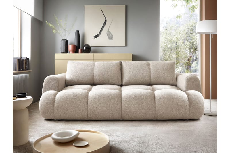 Handu Sovesofa 3-personers - Grå/Beige - Møbler - Sofaer - Sovesofaer
