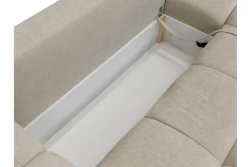 Hardam Sovesofa med Chaiselong 3-personers i Chenille - Grå - Møbler - Sofaer - Sovesofaer