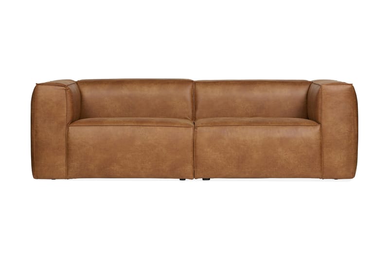 Harlow 3,5-pers Sofa - Cognac - Lædersofaer - 3 personers sofa