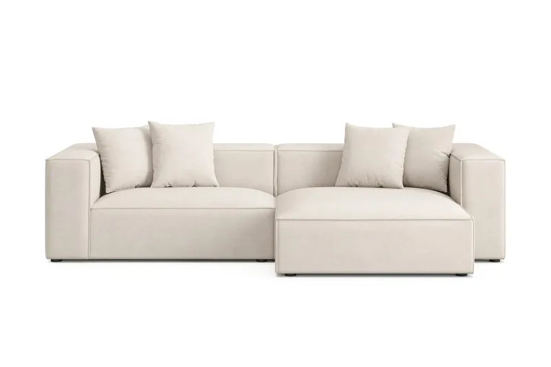 Havana lav 3-personers sofa med vendbar chaiselong, Beige