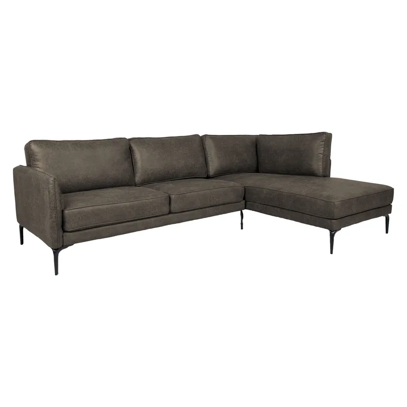 Hjørnesofa Åsberg Højre, mørk olivengrøn