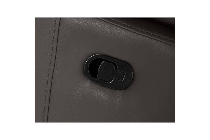 Hjørnesofa 3-personers Rayland Brun, PU, Venstre Manuel Tilbagelæner - Brun, PU, Venstre Manuel Tilbagelæner - Møbler - Sofaer - Lædersofaer