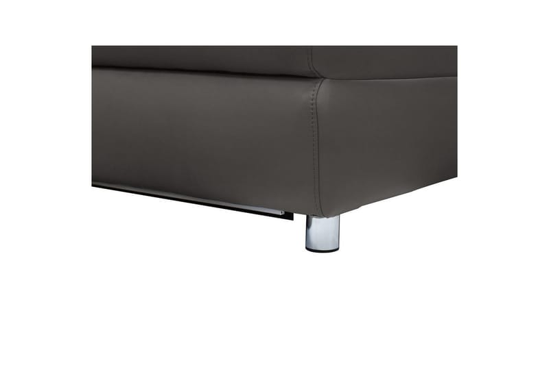 Hjørnesofa 3-personers Pareli Brun, PU, Højre elektrisk liggestol - Brun, PU, Højre elektrisk liggestol - Møbler - Sofaer - Lædersofaer