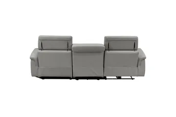 Hjørnesofa 3-personers Pareli Grå, Søndagsstof, Højre manuel liggestol - Grå, Søndagsstof, Højre manuel liggestol - Møbler - Sofaer - Recliner sofaer