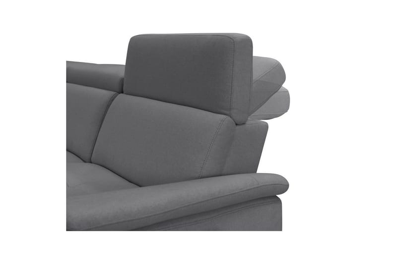 Hjørnesofa 3-personers Pareli Grå, Sandstof, Venstre Elektrisk Tilbagelæner - Grå, Sandstof, Venstre Elektrisk Tilbagelæner - Møbler - Sofaer - Recliner sofaer