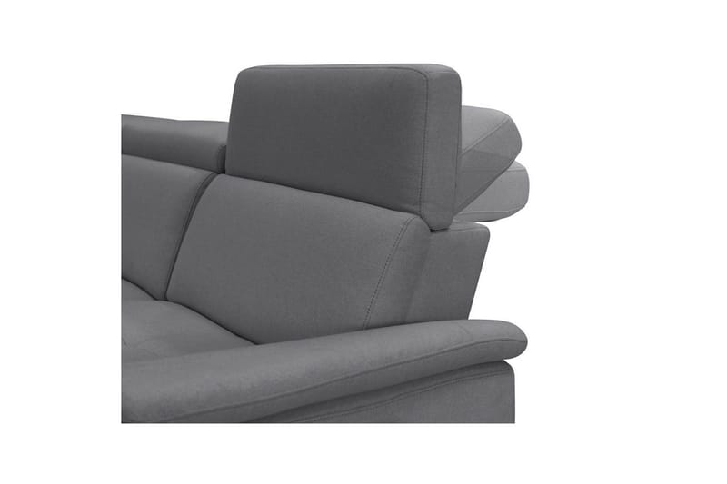 Hjørnesofa 3-personers Pareli Antracit, Søndagsstof, Højre elektrisk liggestol - Antracit, Søndagsstof, Højre elektrisk liggestol - Møbler - Sofaer - Recliner sofaer