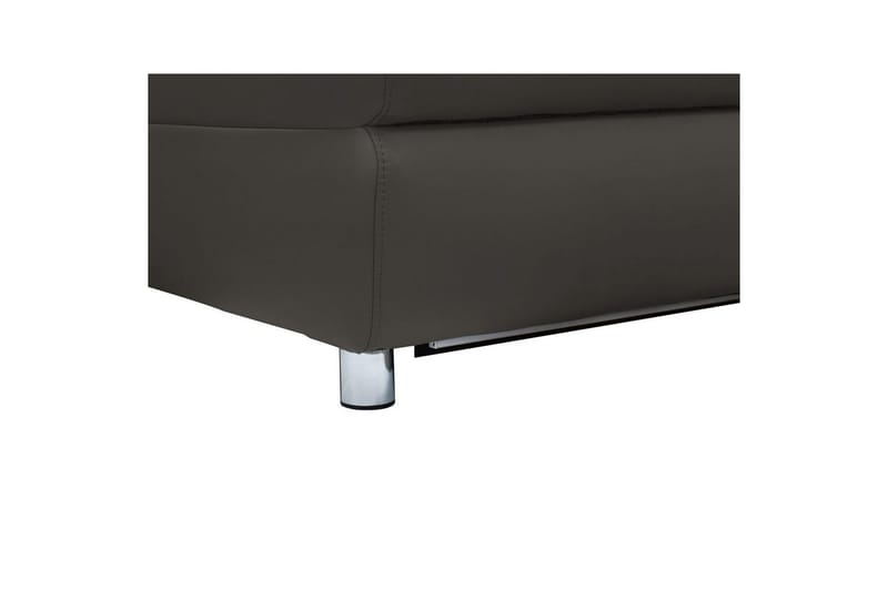 Hjørnesofa 3-personers Pareli Brun, Læder/PU, Venstre Manuel Tilbagelæner - Brun, Læder/PU, Venstre Manuel Tilbagelæner - Møbler - Sofaer - Lædersofaer