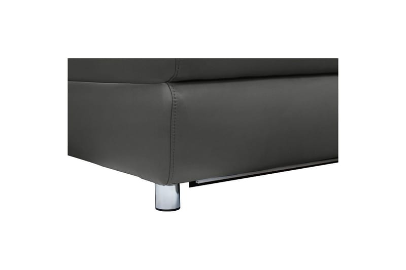 Hjørnesofa 3-personers Pareli Sort, PU, Venstre Elektrisk Tilbagelæner - Sort, PU, Venstre Elektrisk Tilbagelæner - Møbler - Sofaer - Lædersofaer