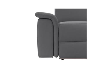 Hjørnesofa 3-personers Pareli Antracit, Søndagsstof, Højre elektrisk liggestol - Antracit, Søndagsstof, Højre elektrisk liggestol - Møbler - Sofaer - Recliner sofaer