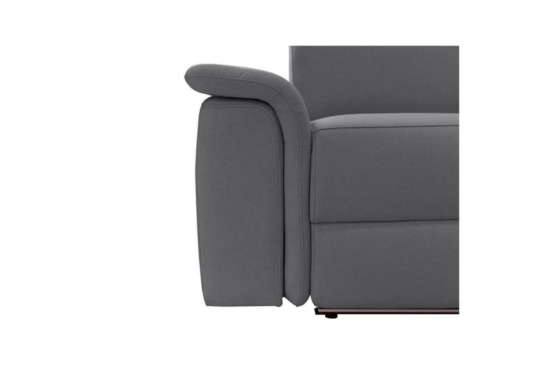 Hjørnesofa 3-personers Pareli Antracit, Søndagsstof, Højre elektrisk liggestol - Antracit, Søndagsstof, Højre elektrisk liggestol - Møbler - Sofaer - Recliner sofaer