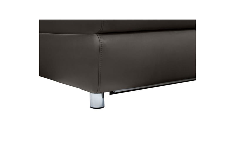 Hjørnesofa 3-personers Pareli Brun, Læder/PU, Venstre Elektrisk Tilbagelæner - Brun, Læder/PU, Venstre Elektrisk Tilbagelæner - Møbler - Sofaer - Lædersofaer