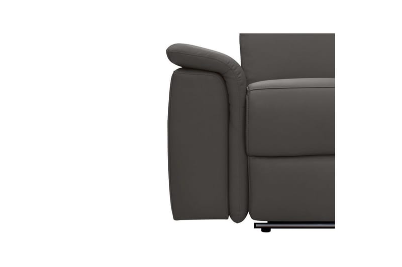 Hjørnesofa 3-personers Pareli Brun, PU, Højre elektrisk liggestol - Brun, PU, Højre elektrisk liggestol - Møbler - Sofaer - Lædersofaer