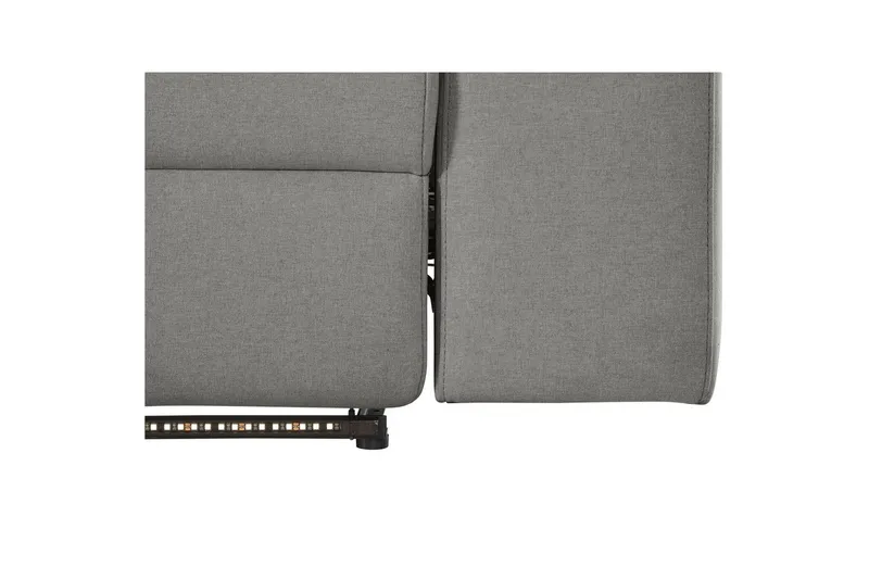 Hjørnesofa 3-personers Rayland Grå, Søndagsstof, Venstre Manuel Tilbagelæner - Grå, Søndagsstof, Venstre Manuel Tilbagelæner - Møbler - Sofaer - Recliner sofaer