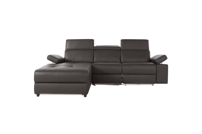 Hjørnesofa 3-personers Rayland Brun, PU, Venstre Manuel Tilbagelæner - Brun, PU, Venstre Manuel Tilbagelæner - Møbler - Sofaer - Lædersofaer