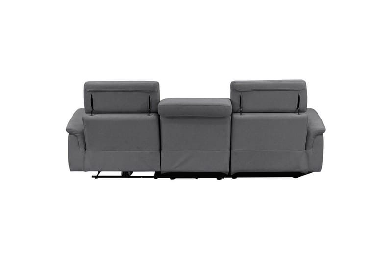 Hjørnesofa 3-personers Pareli Grå, Sandstof, Venstre Elektrisk Tilbagelæner - Grå, Sandstof, Venstre Elektrisk Tilbagelæner - Møbler - Sofaer - Recliner sofaer