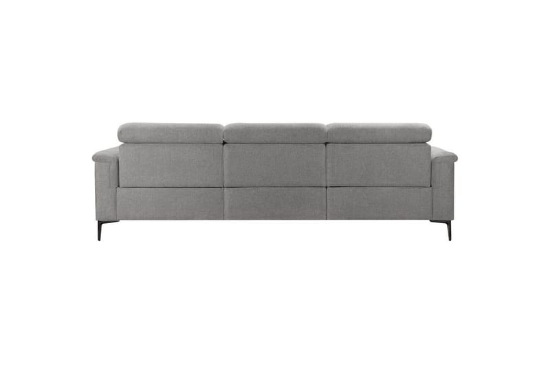 Hjørnesofa 3-personers Lund Lys Grå, Belfast stof, Venstre Elektrisk Tilbagelæner - Lys Grå, Belfast stof, Venstre Elektrisk Tilbagelæner - Møbler - Sofaer - Recliner sofaer