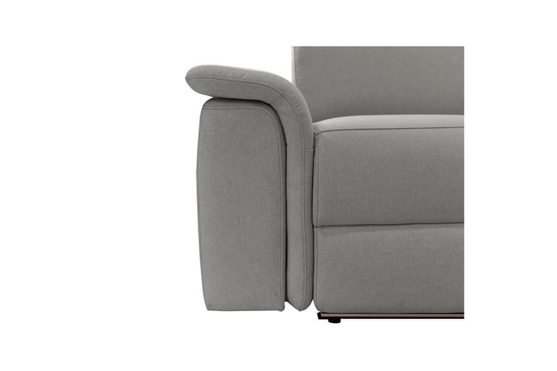 Hjørnesofa 3-personers Pareli Grå, Søndagsstof, Højre manuel liggestol - Grå, Søndagsstof, Højre manuel liggestol - Møbler - Sofaer - Recliner sofaer