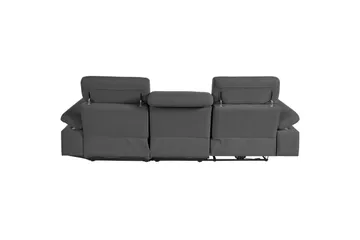 Hjørnesofa 3-personers Rayland Grå, Søndagsstof, Højre elektrisk liggestol - Grå, Søndagsstof, Højre elektrisk liggestol - Møbler - Sofaer - Recliner sofaer