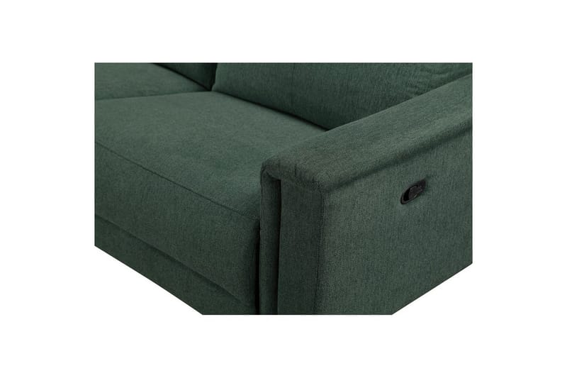 Hjørnesofa 3-personers Lund Mørkegrøn, Belfast stof, Venstre Manuel Tilbagelæner - Mørkegrøn, Belfast stof, Venstre Manuel Tilbagelæner - Møbler - Sofaer - Recliner sofaer
