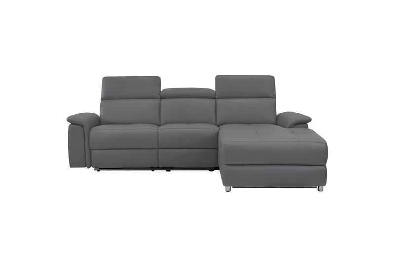 Hjørnesofa 3-personers Pareli Antracit, Søndagsstof, Højre manuel liggestol - Antracit, Søndagsstof, Højre manuel liggestol - Møbler - Sofaer - Recliner sofaer