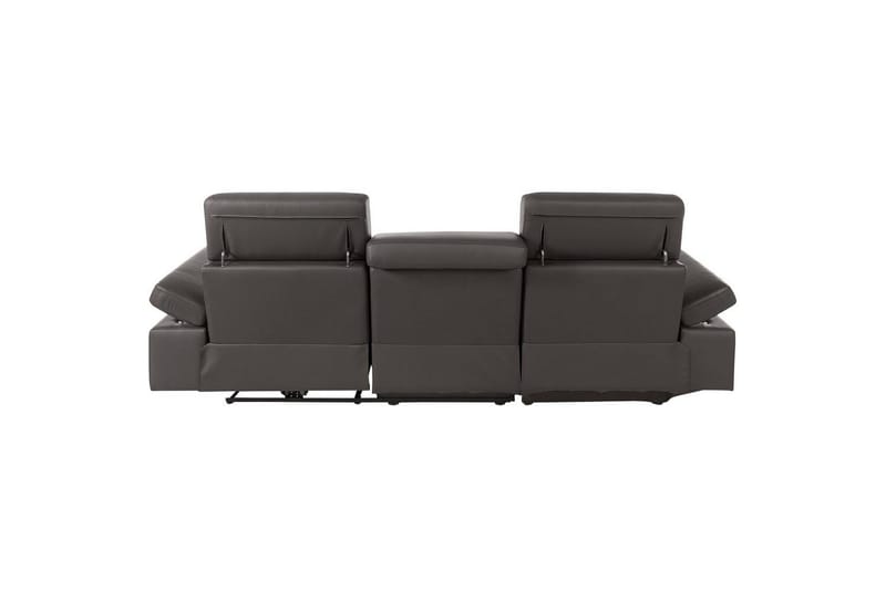 Hjørnesofa 3-personers Rayland Brun, Læder/PU, Venstre Elektrisk Tilbagelæner - Brun, Læder/PU, Venstre Elektrisk Tilbagelæner - Møbler - Sofaer - Lædersofaer