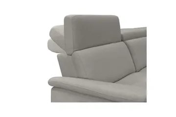 Hjørnesofa 3-personers Pareli Grå, Søndagsstof, Højre elektrisk liggestol - Grå, Søndagsstof, Højre elektrisk liggestol - Møbler - Sofaer - Recliner sofaer