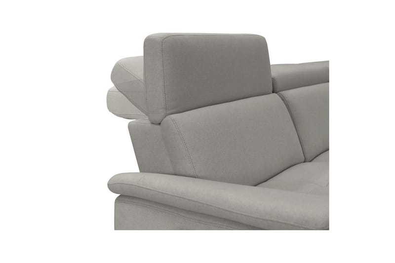 Hjørnesofa 3-personers Pareli Grå, Søndagsstof, Højre elektrisk liggestol - Grå, Søndagsstof, Højre elektrisk liggestol - Møbler - Sofaer - Recliner sofaer