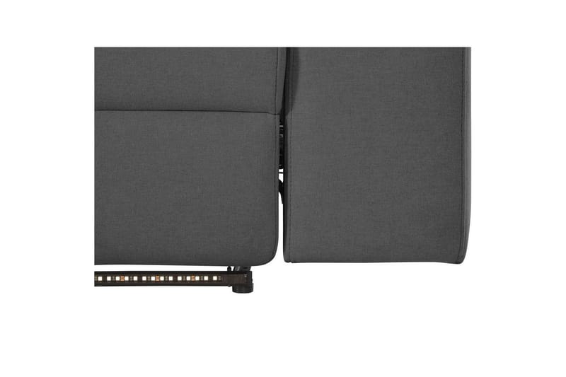 Hjørnesofa 3-personers Rayland Antracit, Søndagsstof, Venstre Elektrisk Tilbagelæner - Antracit, Søndagsstof, Venstre Elektrisk Tilbagelæner - Møbler - Sofaer - Recliner sofaer