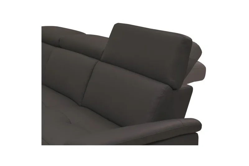 Hjørnesofa 3-personers Pareli Brun, Læder/PU, Venstre Manuel Tilbagelæner - Brun, Læder/PU, Venstre Manuel Tilbagelæner - Møbler - Sofaer - Lædersofaer