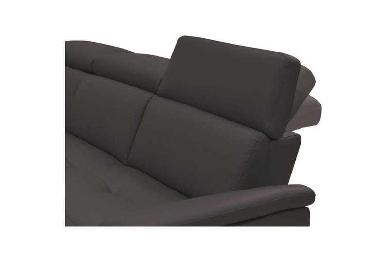 Hjørnesofa 3-personers Pareli Brun, Læder/PU, Venstre Manuel Tilbagelæner - Brun, Læder/PU, Venstre Manuel Tilbagelæner - Møbler - Sofaer - Lædersofaer