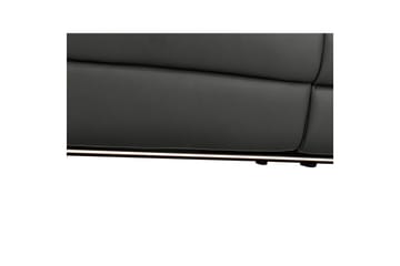 Hjørnesofa 3-personers Pareli Sort, PU, Højre elektrisk liggestol - Sort, PU, Højre elektrisk liggestol - Møbler - Sofaer - Lædersofaer
