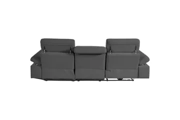 Hjørnesofa 3-personers Rayland Antracit, Søndagsstof, Højre manuel liggestol - Antracit, Søndagsstof, Højre manuel liggestol - Møbler - Sofaer - Recliner sofaer