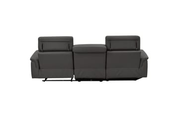 Hjørnesofa 3-personers Pareli Brun, PU, Venstre Elektrisk Tilbagelæner - Brun, PU, Venstre Elektrisk Tilbagelæner - Møbler - Sofaer - Lædersofaer