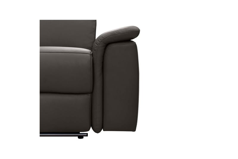 Hjørnesofa 3-personers Pareli Brun, Læder/PU, Venstre Elektrisk Tilbagelæner - Brun, Læder/PU, Venstre Elektrisk Tilbagelæner - Møbler - Sofaer - Lædersofaer