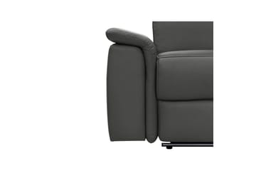 Hjørnesofa 3-personers Pareli Sort, PU, Højre elektrisk liggestol - Sort, PU, Højre elektrisk liggestol - Møbler - Sofaer - Lædersofaer
