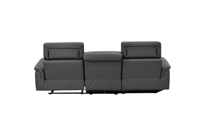 Hjørnesofa 3-personers Pareli Sort, PU, Venstre Elektrisk Tilbagelæner - Sort, PU, Venstre Elektrisk Tilbagelæner - Møbler - Sofaer - Recliner sofaer