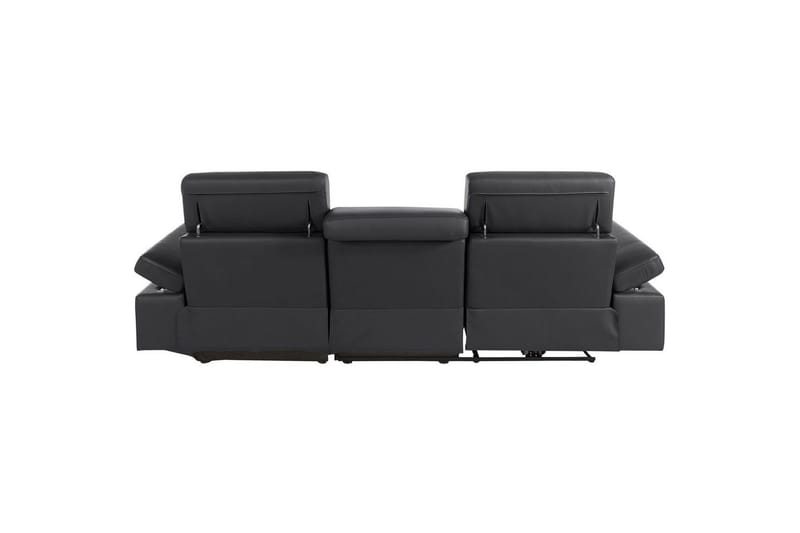Hjørnesofa 3-personers Rayland Sort, PU, Højre elektrisk liggestol - Sort, PU, Højre elektrisk liggestol - Møbler - Sofaer - Recliner sofaer