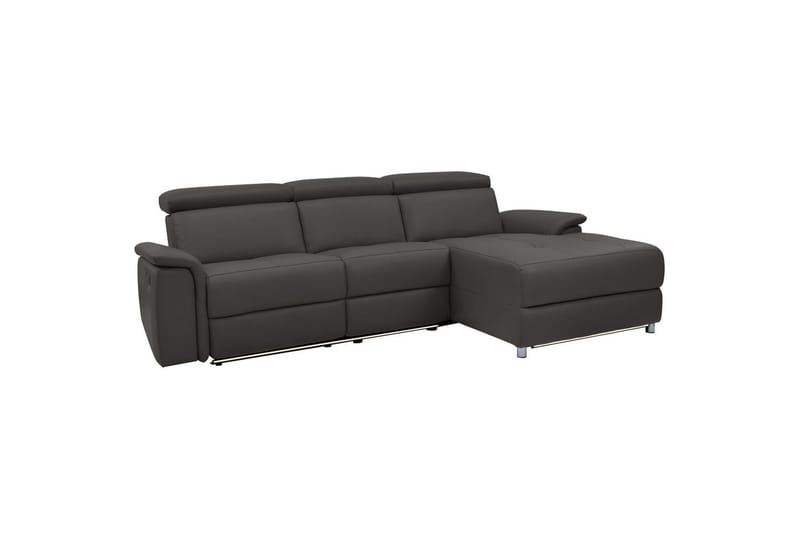 Hjørnesofa 3-personers Pareli Brun, PU, Højre elektrisk liggestol - Brun, PU, Højre elektrisk liggestol - Møbler - Sofaer - Recliner sofaer