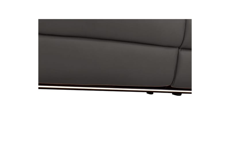 Hjørnesofa 3-personers Pareli Brun, PU, Højre elektrisk liggestol - Brun, PU, Højre elektrisk liggestol - Møbler - Sofaer - Recliner sofaer