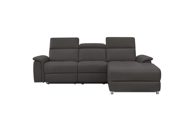Hjørnesofa 3-personers Pareli Brun, PU, Højre elektrisk liggestol - Brun, PU, Højre elektrisk liggestol - Møbler - Sofaer - Recliner sofaer