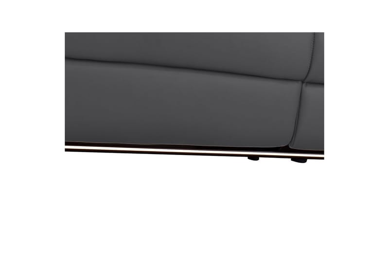 Hjørnesofa 3-personers Pareli Grå, PU, Højre elektrisk liggestol - Grå, PU, Højre elektrisk liggestol - Møbler - Sofaer - Recliner sofaer