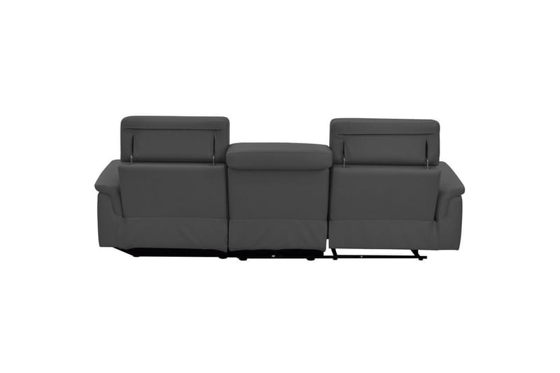 Hjørnesofa 3-personers Pareli Grå, PU, Højre elektrisk liggestol - Grå, PU, Højre elektrisk liggestol - Møbler - Sofaer - Recliner sofaer