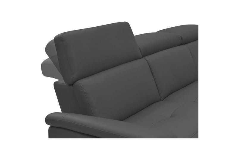 Hjørnesofa 3-personers Pareli Grå, PU, Højre elektrisk liggestol - Grå, PU, Højre elektrisk liggestol - Møbler - Sofaer - Recliner sofaer