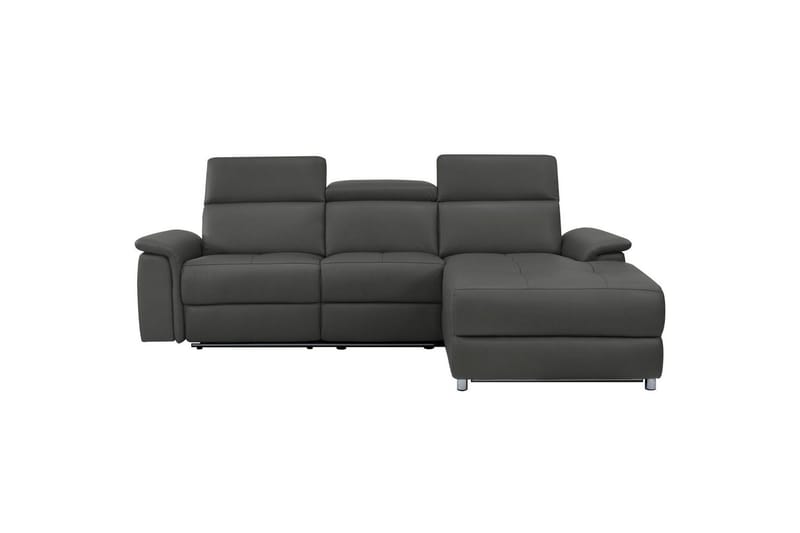Hjørnesofa 3-personers Pareli Sort, PU, Højre elektrisk liggestol - Sort, PU, Højre elektrisk liggestol - Møbler - Sofaer - Recliner sofaer