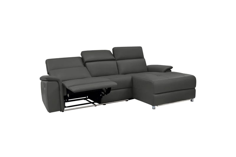Hjørnesofa 3-personers Pareli Sort, PU, Højre elektrisk liggestol - Sort, PU, Højre elektrisk liggestol - Møbler - Sofaer - Recliner sofaer